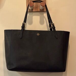 Black Tori Burch Tote Bag